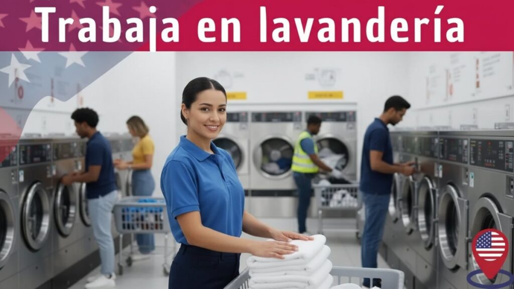 Trabaja en lavandería